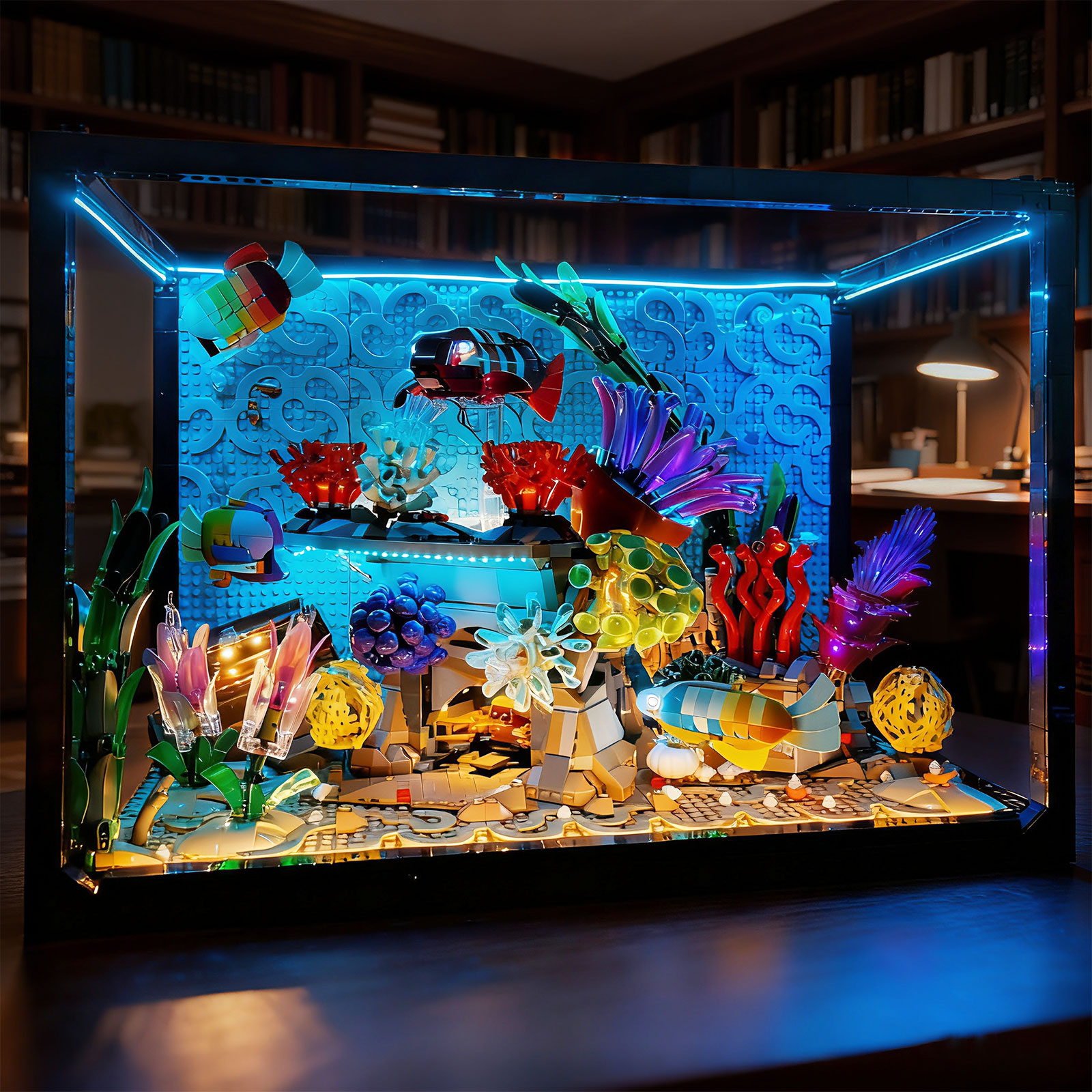 Aquarium Fish Lamp - LYBMTWF LED Lighting Kit Compatible with