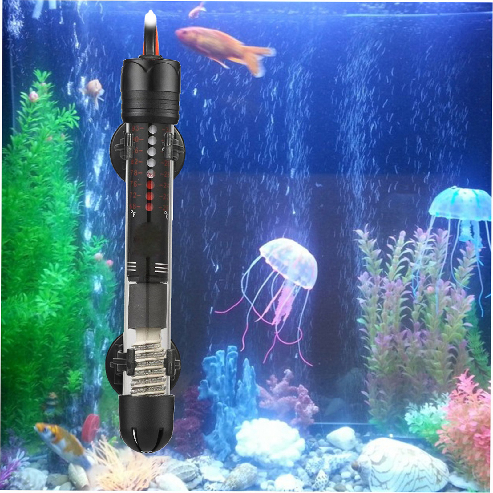 Aquarium Fish Lamp - Submersible Heater Heating Rod for Aquarium