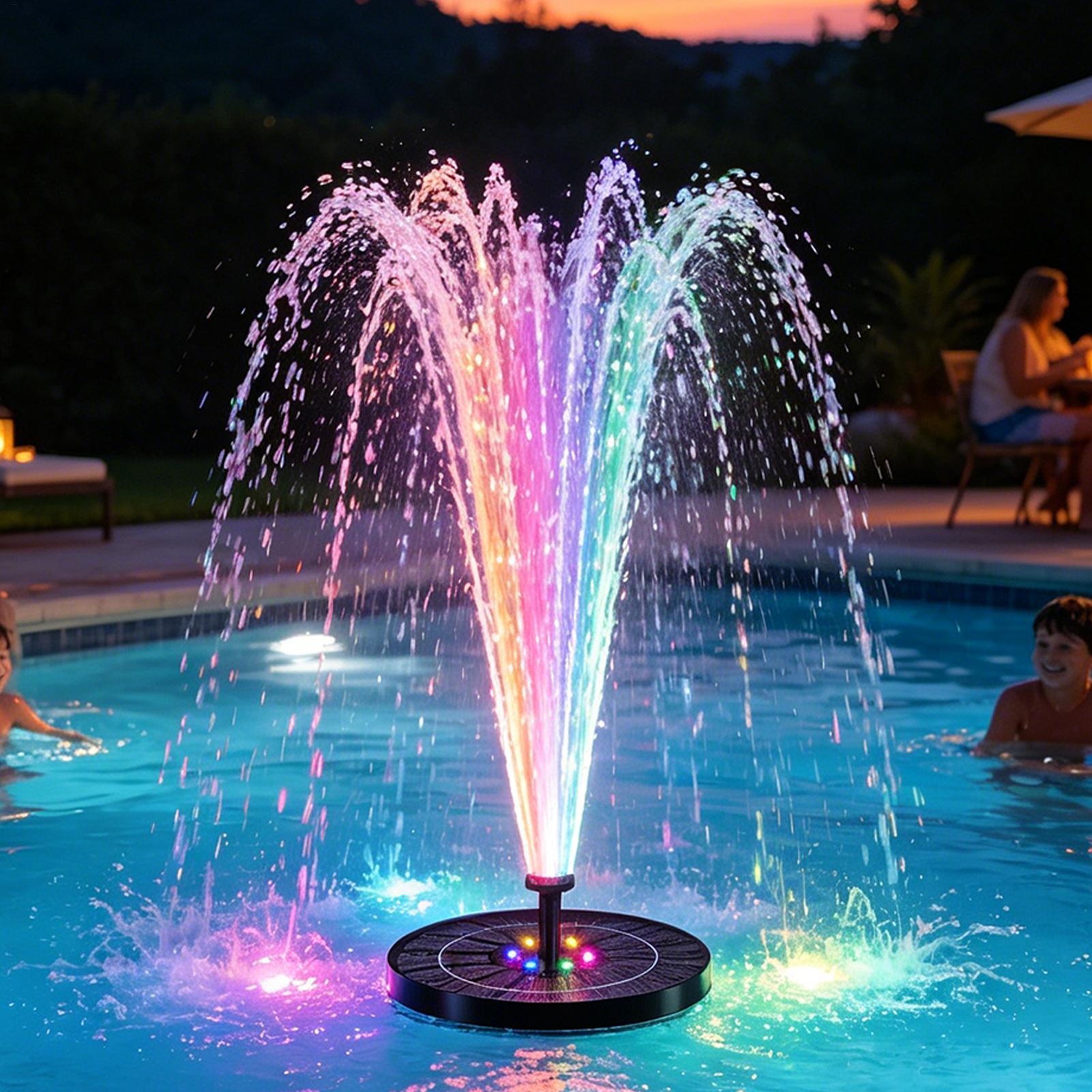 Aquarium Fish Lamp - Floating Solar Bird Bath Fountain with