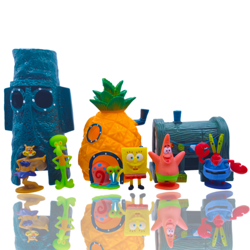 6pcs SpongeBob Fish Tank Decor – Aquarium Fish Breeding Bewertung und Preis