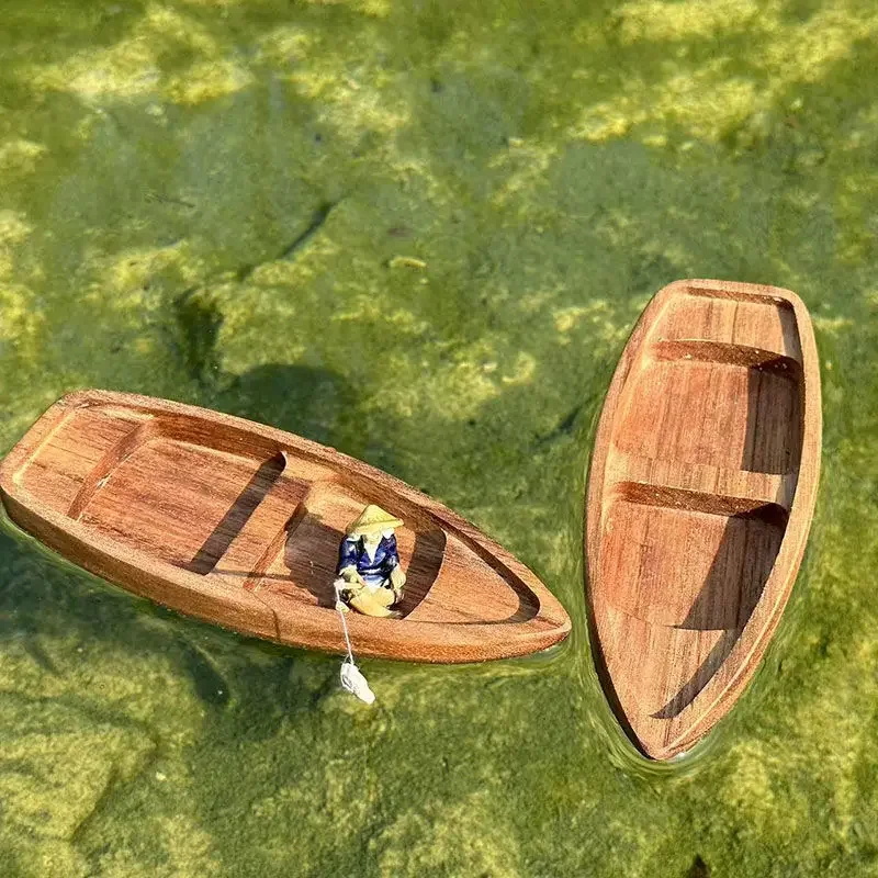 Handmade Wooden Boat Mini Floa – Aquarium Fish For Sale Online Bewertung und Preis