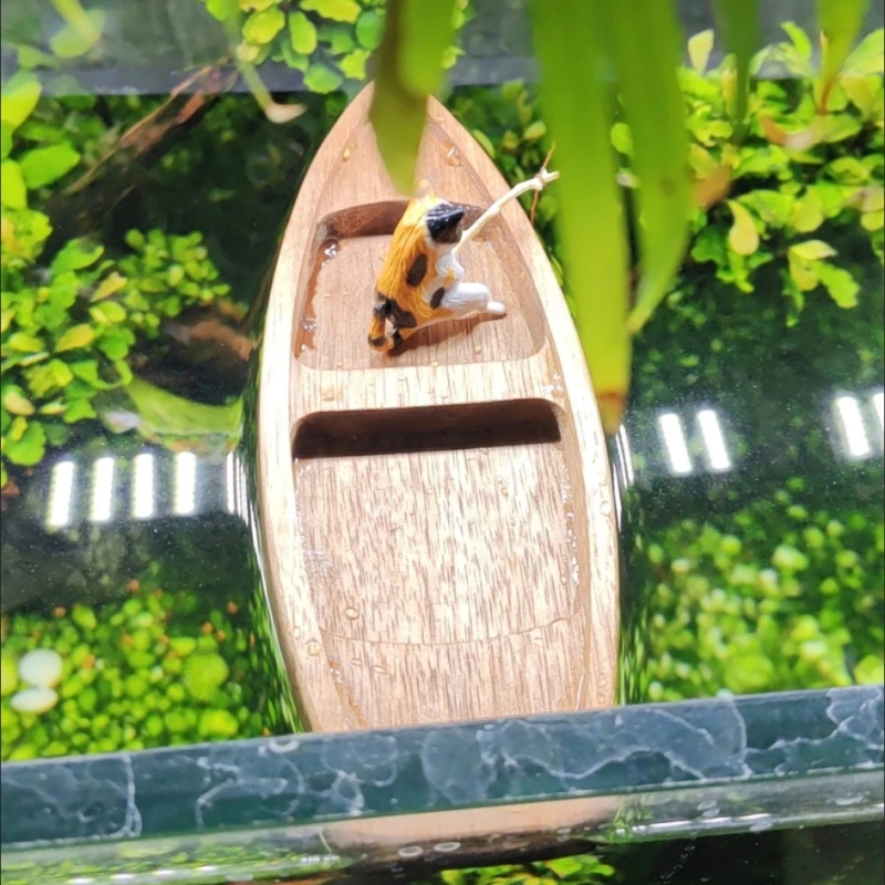 Handmade Wooden Boat Mini Floa – Aquarium Fish For Sale Online Bewertung und Preis
