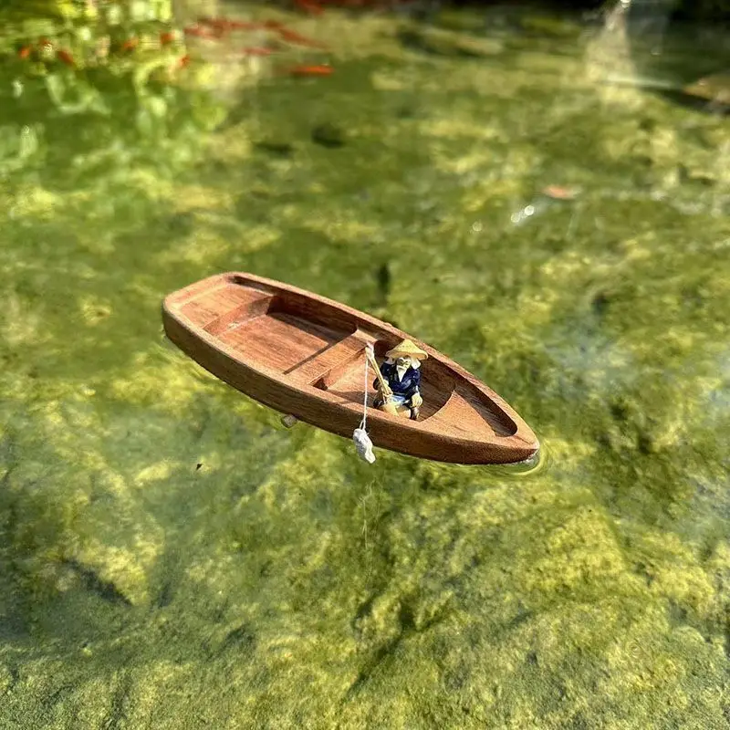 Handmade Wooden Boat Mini Floa – Aquarium Fish For Sale Online Bewertung und Preis