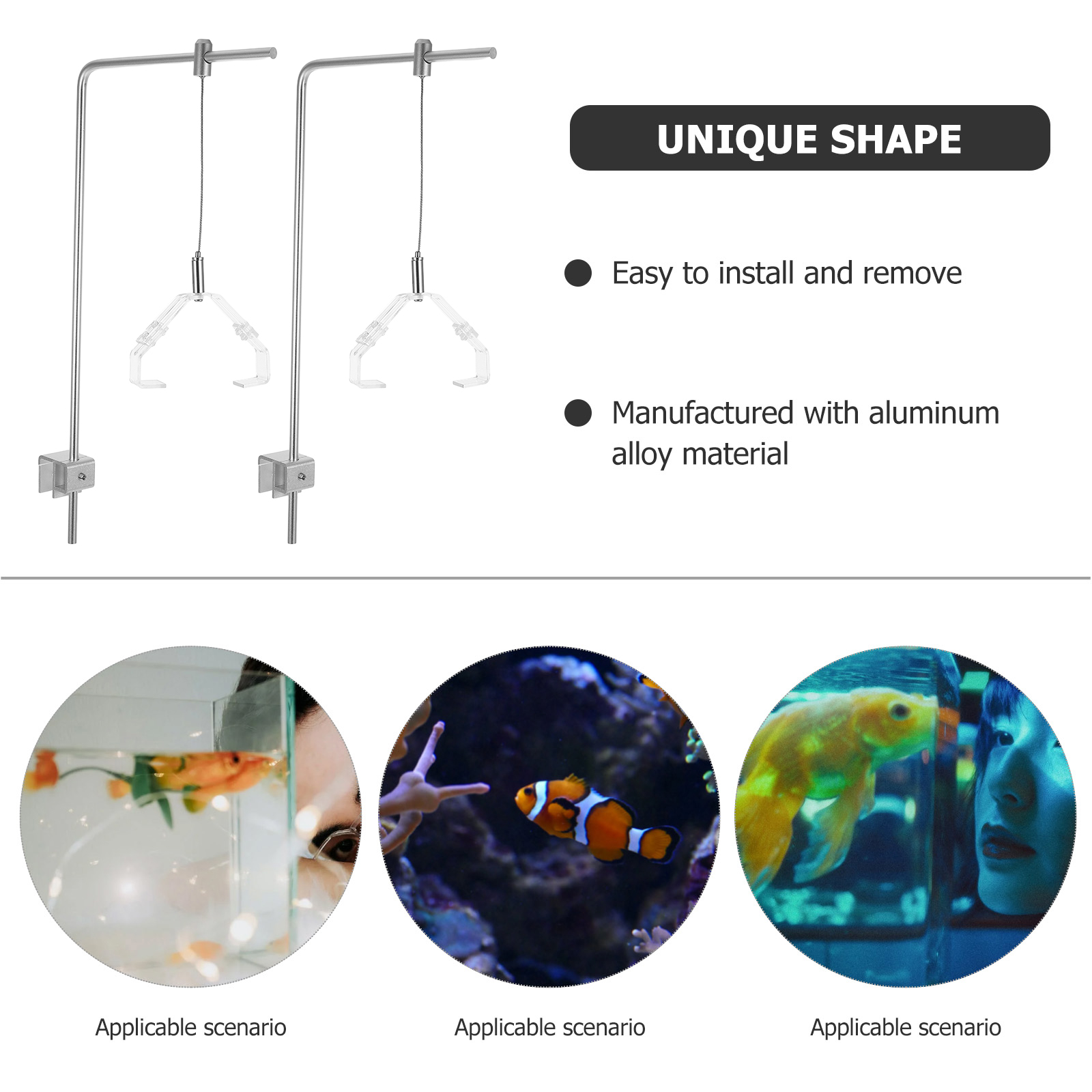 2pcs Aquarium Light Holder Wit – Aquarium Fish Light Lamp Bewertung und Preis